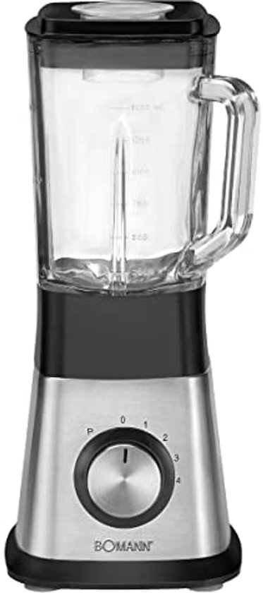 Multifunctionele Mixer en Blendermixer - 1,5 L - 650 W - Zwart/RVS van Emerio