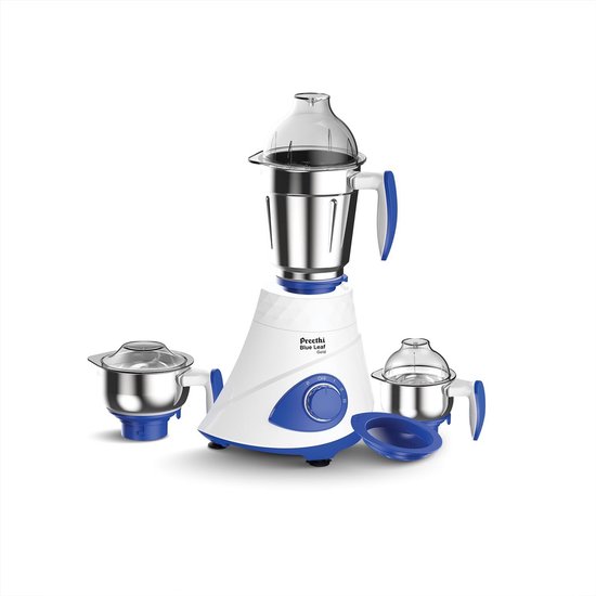 Multifunctionele Mixer - Keukenmixer Blender - Ingrediënten Mengen - Roestvrijstalen Containers - 750 Watt - Blauw