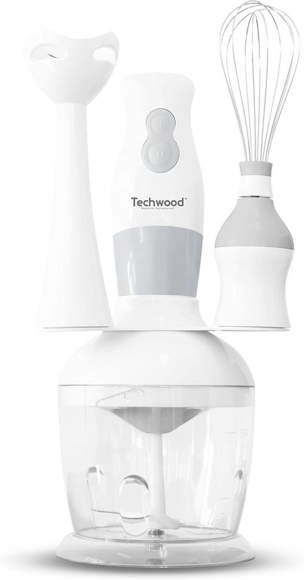 Multifunctionele Staafmixer 3-in-1 met 300W Vermogen - Voor Smoothies, Puree en Sauzen van Merkloos