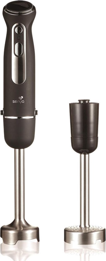 Multifunctionele Staafmixer - Roestvrij Staal - 600 W - Met Purepersvoet en Soft-Touch Afwerking - Voor Soepen en Sauzen