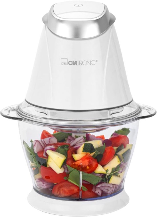 Multihakmolen - Keukenmachine - Snel Ingrediënten Snijden - 2-in-1 Functie - 1 Liter - Wit van Merkloos