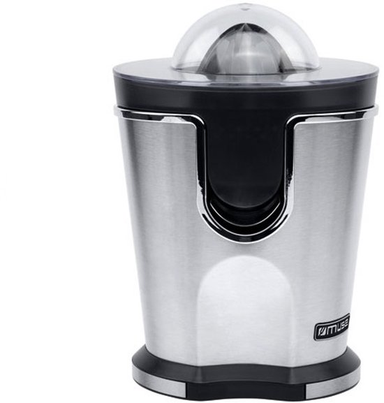 Muse - MS10CP - 160W - roestvrijstalen citruspers - 2 plastic kegels meegeleverd