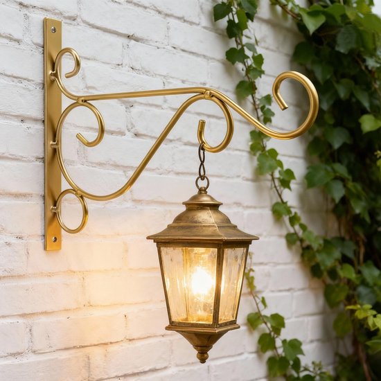 Muurbeugel voor Planten, Metalen Hanger voor Tuin en Balkon, Decoratieve Haak voor Bloemstukken en Wanddecoratie van Merkloos