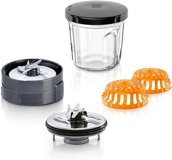MUZ45XCG1 3-In-1 Universele Snijaccessoire - Voor Bosch MUM2 MUM4 MUM5 Keukenmachines - Malen, Hakken En Raspen van Merkloos