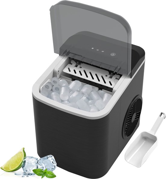 My Green Deal – IJsblokjesmachine - 9 IJsblokjes per 6 Minuten - 1.4L Waterreservoir - Compacte Ice Maker Zonder Vriezer - Stil & Snel - IJsblokjesmaker - ijsblokjesmaker van Merkloos