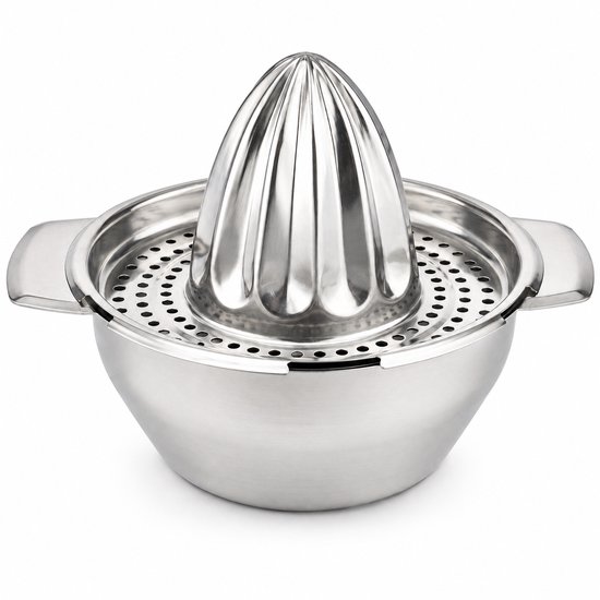 My Green Deal - Sinaasappelpers RVS - Handmatige Citruspers - Fruitpers voor Sinaasappels en Citroen - Juicer van 304 RVS