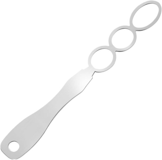 Natuurlijke botermixer - Keukenmixer roerder - Moeiteloos mengen - Roestvrij staal - 29 cm lengte - Meerkleurig