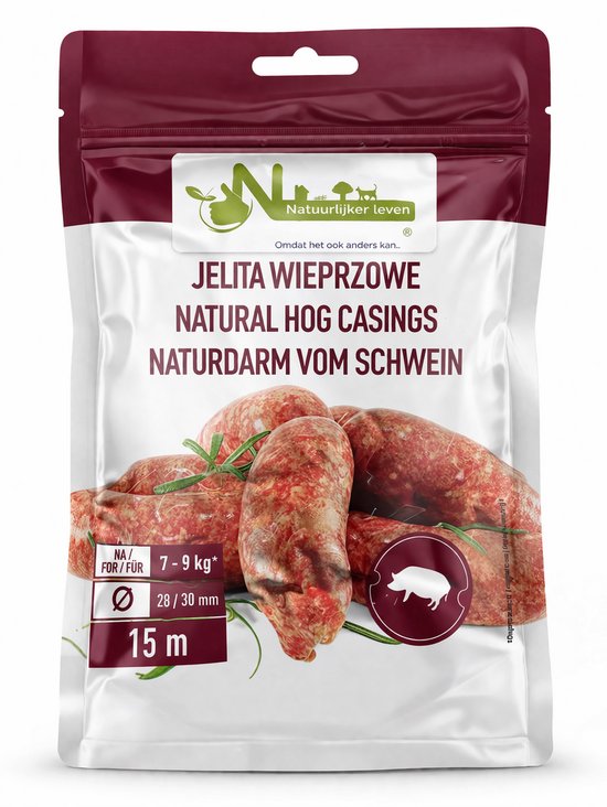 Natuurlijke darmen (varken) inclusief recept- varkensdarmen - worst maken van Natuurlijker leven®