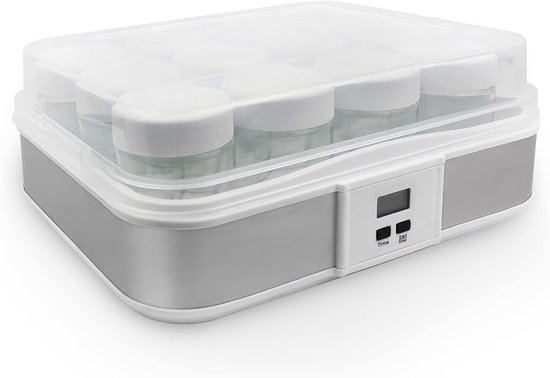 Natuurlijke Yoghurtmaker met Digitale Timer en 12 Potten van Merkloos
