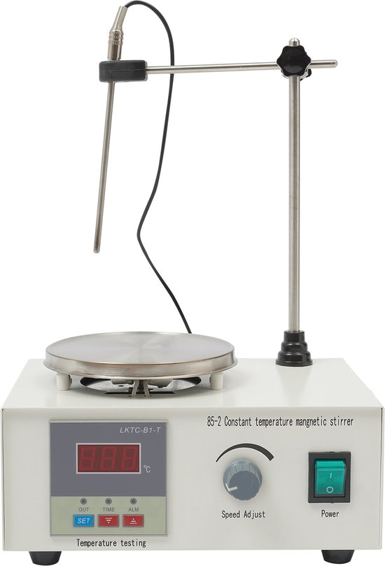NAVOBIZ Magneetroerder Digitaal - Magnetische roerder - Magnetic stirrer - Digitale temperatuurregeling - Instelbare roersnelheid van Merkloos