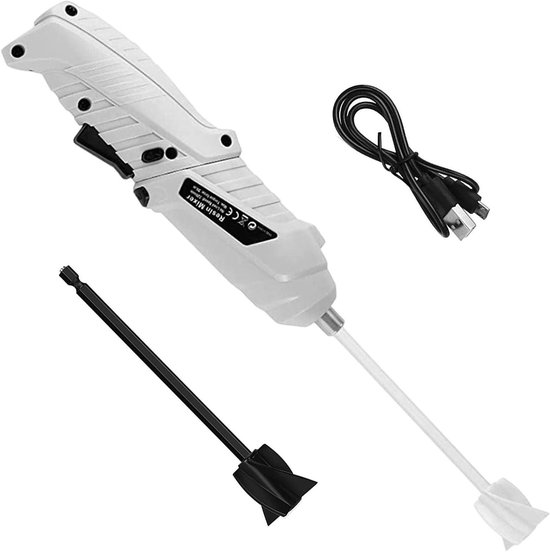 Navulbare Epoxy Mixer - Hars Roerder - Ambachten Maken - USB Oplaadbaar - 2 Stuks - Wit