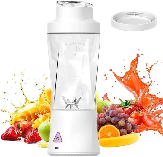 NAXSIR Sapcentrifuge- sapcentrifuges groenten en fruit- Power Blender - 700 ml - 6 Messen - 360W-Premium Tritan blendbekers - USB Oplaadbaar - Voor Smoothies En Sappen van NAXSIR