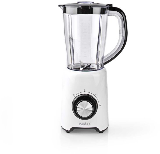 Nedis Blender - 800 W - 1.5 l - Kunststof - 2-Snelheden - Wit van Merkloos