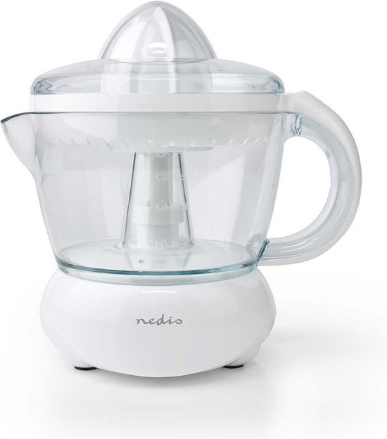 Nedis Citruspers – 25W – Links/Rechts Rotatie – Met Sapkan – Wit van Merkloos