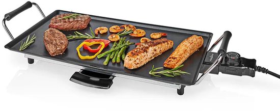 Nedis Teppanyaki Bakplaat - Grillplaat 48x27cm - 6 personen - Gourmet