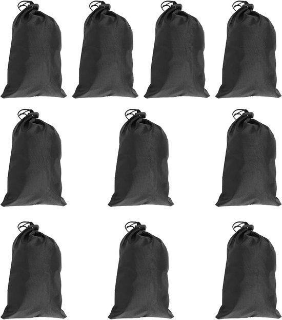 Neopreen Trekkoordzak voor Jump Rope - Waterdichte Polyester Opbergzak in Zwart, Ideaal voor Sport en Reizen van Merkloos