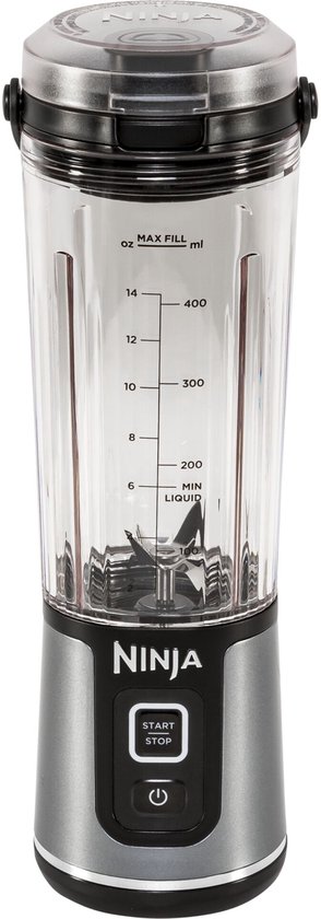 Ninja Blast Blender-To-Go - Draagbare Blender - USB Oplaadbaar - 700 Watt Krachtig Vermogen - Smoothie Maker - Zwart - BC151EUBK van Ninja
