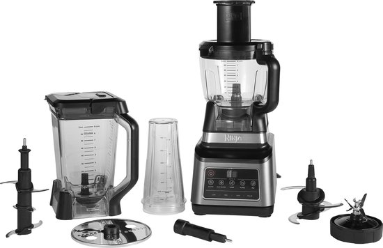 Ninja Foodi 3-in-1 Foodprocessor en Blender - 1200 W - 2.1 Liter - IJsCrusher - Auto iQ - BN800EU van Merkloos
