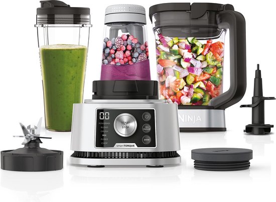 Ninja Foodi CB350EU - Power Nutri 3-in-1 Blender - Blender-to-go - Food processor - 1200 Watt - Auto-iQ van Ninja