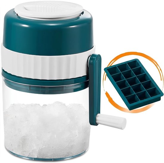 NIVA® Slush Machine - Slush Puppy Maker - Slushy Maker - Wit en Groen - 12cm x 12cm x 21cm