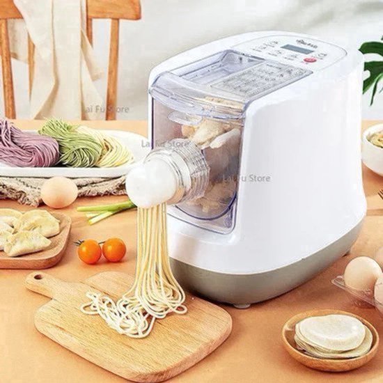 Noedelmachine – Pastamachine – Noodlemaker – Pasta Maker – Dumpling Machine – Elektrisch – 260W Vermogen – 13 Verschillende Mallen