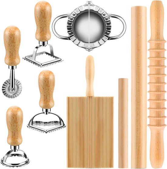 Noedelproductieset - Pastamaker set - Zelf pasta maken - 9-delige keukenhulp - 36 x 21 x 6 cm - Niet gespecificeerd