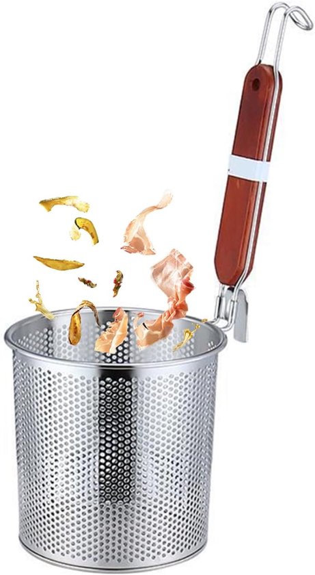 Noodle dividers - roestvrij staal - houten handvat - ideaal voor het afspoelen van pasta - SnelShoppen
