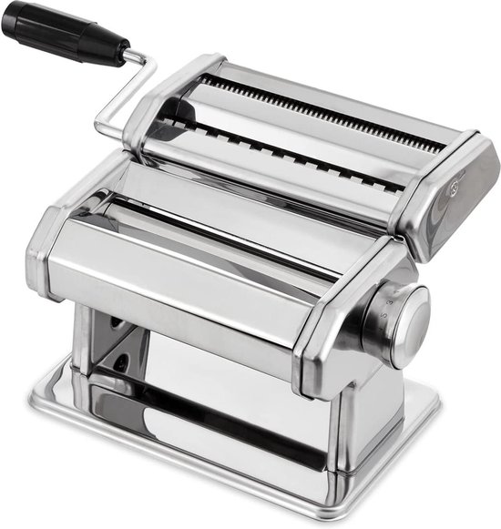 Noodle Maker Machine - roestvrij staal, instelbare dikte-instellingen - handmatige handslinger - vakantiekookgerei - cadeau voor zelfgemaakte pasta - spaghetti fettuccini lasagne - keukenapparaat - keukengereedschap