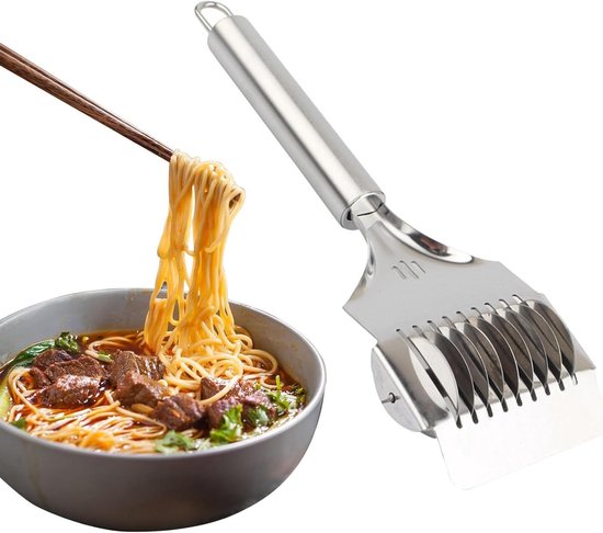 Noodles Machine - Manual Pasta Machine van Roestvrij Staal