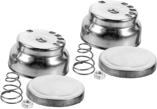 Noodles Machine Onderdelen - Pastamaker Knop - Zelf Pasta Maken - Universele Compatibiliteit - 2 Stuks - Zilver