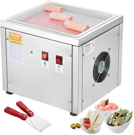 Novari - IJsmachine - IJsrol machine - Frozen yoghurt - Snelle koeling - Compressor - Ruim werkoppervlak - Stil in gebruik <60DB van Merkloos