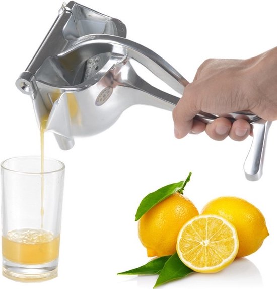 Ntech Citruspers - Citroenpers RVS - Limoenpers - Sinaasappel juicer - Handpers - Handmatige Fruitpers -Handcitruspers - Citrusknijper RVS van Ntech