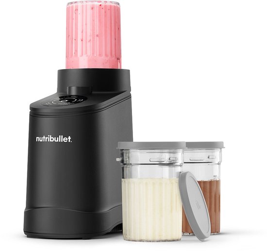 Nutribullet Chill IJsmachine Zwart - 500W - 5 Programma's - Roomijs, Sorbet, Gelato en Frozen Yogurt