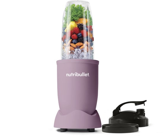 Nutribullet Exclusive Blender - 900 Watt - Smoothie Maker -700ml Drinkbeker - BPS- en BPS-vrij - To-Go deksel - Incl. Accessoires - Lavendel Paars
