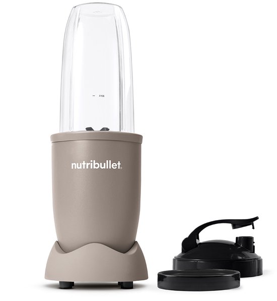 Nutribullet Exclusive - Blender - 900 Watt - Smoothie Maker - Incl. To Go Deksel & Accessoires - 700 ml Drinkbeker BPA & BPS-vrij - Grijs - Mocca van Merkloos
