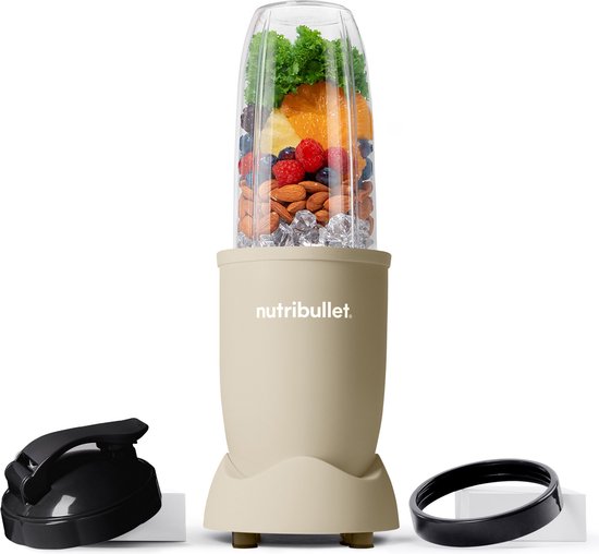 Nutribullet Exclusive Pastel - Blender - 900 Watt - Smoothie Maker - Incl. To Go Accessoires & Digitaal Receptenboek - Sand van Nutribullet