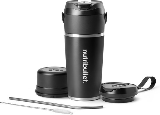 nutribullet Flip - Draadloze Blender - RVS Thermos Beker - To Go - Zwart van Nutribullet