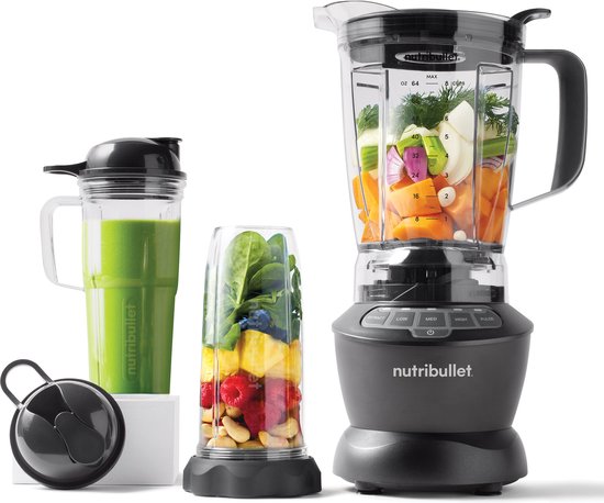 NutriBullet NBF500DG 1,9 l Blender voor op aanrecht 1200 W Zilver van Nutribullet