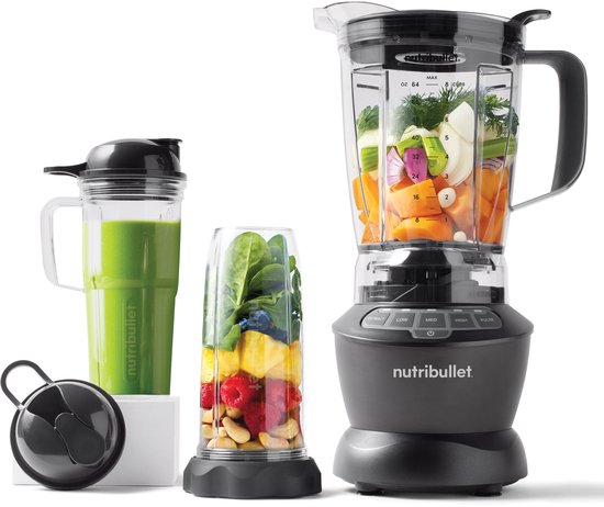NutriBullet NBF500DG 1,9 l Blender voor op aanrecht 1200 W Zilver van Nutribullet