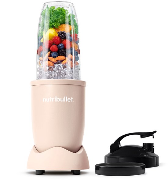 Nutribullet Pro Blender - 900 Watt - Incl. Mixing Accessoires - Incl. 900 ml Tritan Drinkbeker- BPA- en BPS-vrij - Lichtroze van Merkloos