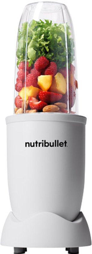 Nutribullet Pro Blender - 900 Watt - Incl. Mixing Accessoires - Incl. 900 ml Tritan Drinkbeker en Drinkring- BPA- en BPS-vrij - Wit van Merkloos