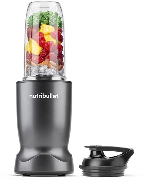 Nutribullet Turbo - Blender - Smoothie Maker - Powerblender - Krachtige 1000 Watt Motor - Incl. To Go Deksel en 700 ml Drinkbeker - Grijs van Merkloos