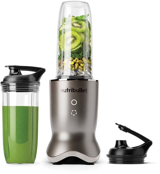 Nutribullet Ultra Blender - Verlichte Touch Knoppen - Pulse Functie - To Go Beker - 1200 Watt - Stainless Steel van Nutribullet