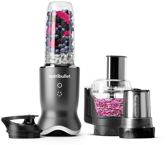 Nutribullet Ultra Plus+ - Blender & Foodprocessor in 1 - 900 ml Drinkbeker- Incl. To Go Deksel - Malen, Hakken, Snijden en Raspen van Nutribullet