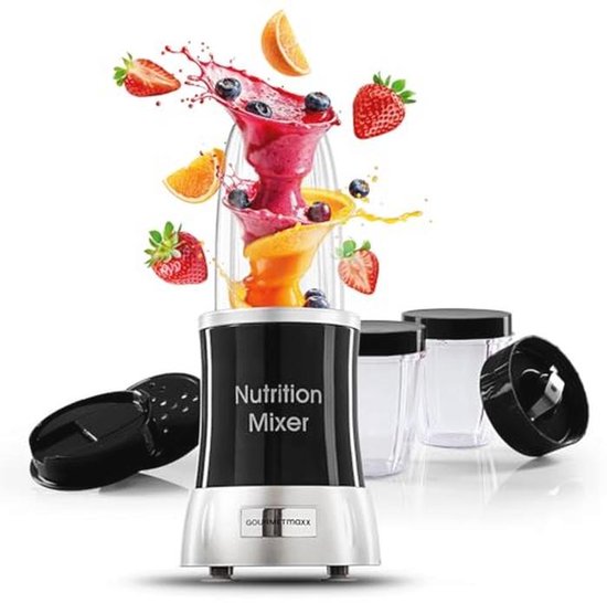 Nutrition Blender XXL Accessoireset | 11-delige Smoothie Maker | Blender voor Smoothies, Shakes & Recepten van Merkloos