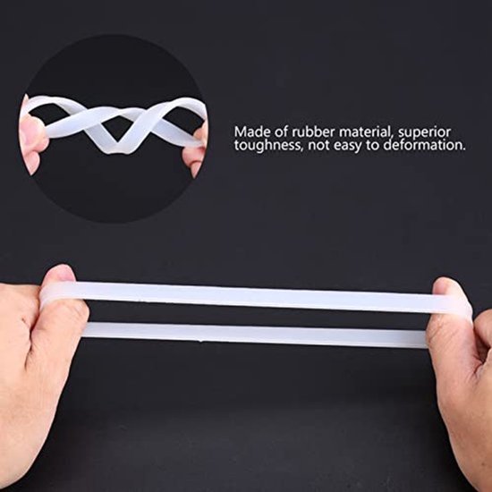 O-ring voor afdichting, 10 cm witte rubberen Ninja-blendervervangingsonderdelen, afdichtingspakking voor sapcentrifuge voor Ninja-sapcentrifuge-blendervervangingsafdichtingen, accessoires voor sapcentrifuges (3,94 inch) van Merkloos
