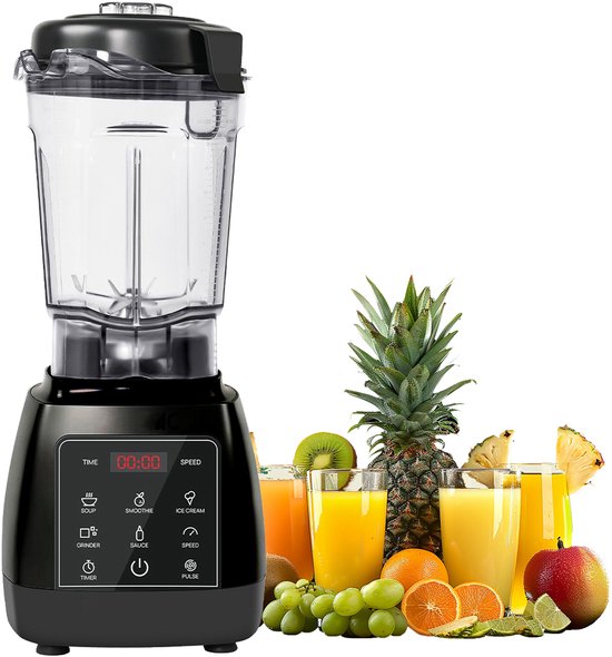 OKWISH Oplaadbare Blenders - Staande Blender Met 9 Snelheden, Blender 2L Tritan Voor Soep En Smoothies, Roestvrijstalen Messen, Gezonde Voeding Blender, Zwart van OKWISH