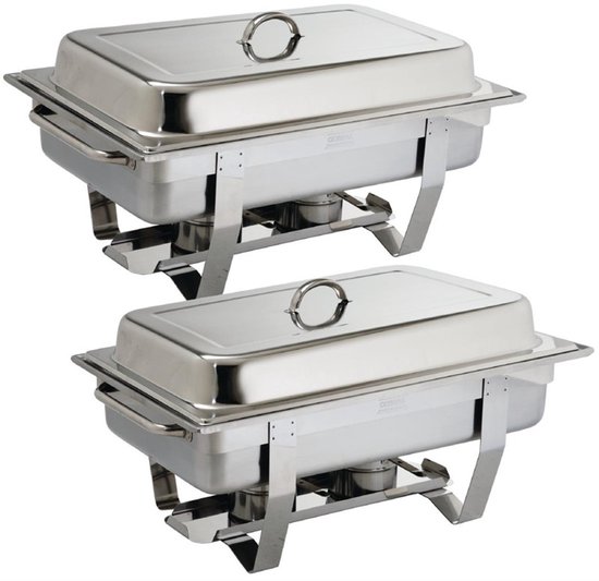 Olympia Milan chafing dish set 2 stuks