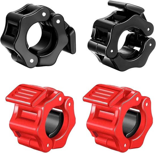 Olympische Halterstang Klemmen voor Gewichtheffen - 30mm Barbell Collars, Stabiele Grip en Duurzaam Ontwerp voor Veiligheid tijdens Training