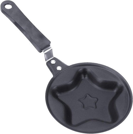 Omelet Pan - Koekenpan Ei - Ontbijt Maken - Octopus Vorm - Mini - Zwart
